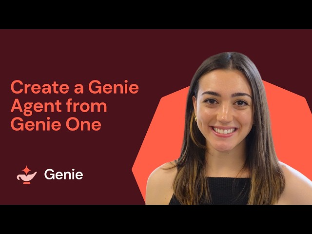Create a Genie Agent from Genie One