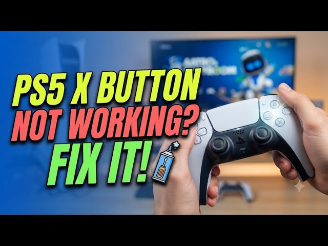 HOW TO FIX MY PS5 CONTROLLER X BUTTON NOT WORKING