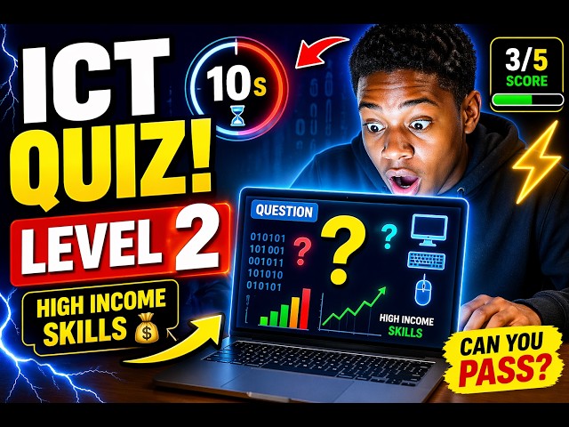 Day 2 ICT Quiz 💻 Intermediate Level | Test Your Tech Skills (High Income Skills)
