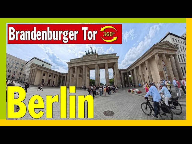 Das Brandenburger Tor in Berlin ist eines der bekanntesten Wahrzeichen Deutschlands. 360 Grad View
