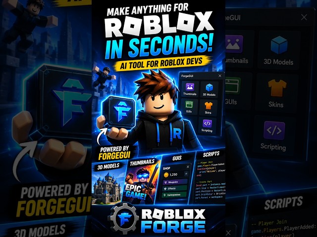 POV: Making Roblox assets with AI 🤯#forgeguipartner #robloxdev #roblox