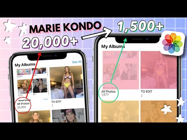 MARIE KONDO YOUR IPHONE CAMERA ROLL! (7 easy steps)