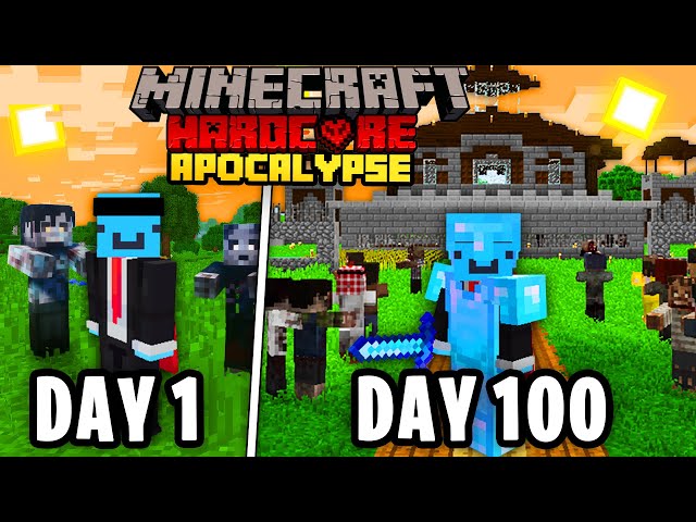 I Survived 100 Days in a ZOMBIE APOCALYPSE in Minecraft Hardcore...