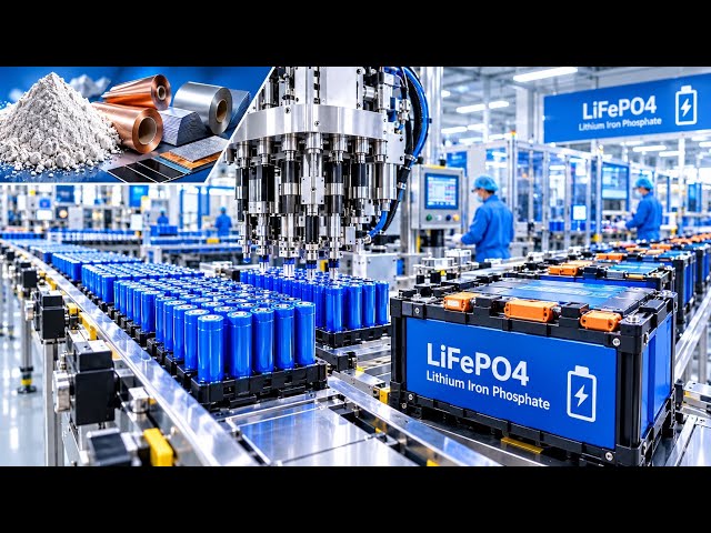 LiFePO4    Lithium Battery | Inside a Factory | Full Process