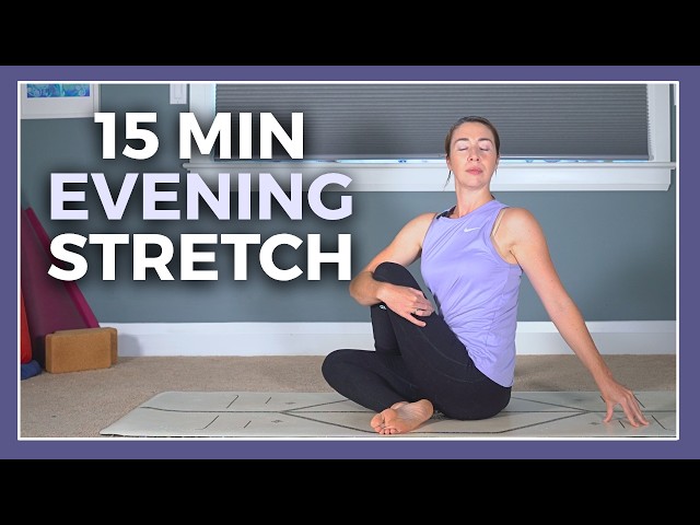 15 min Evening Yoga for Stress Relief — Full Body Stretch & Relax