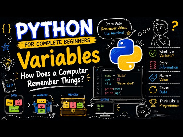 9. Python Variables Explained | What Are Variables? | Python for Beginners