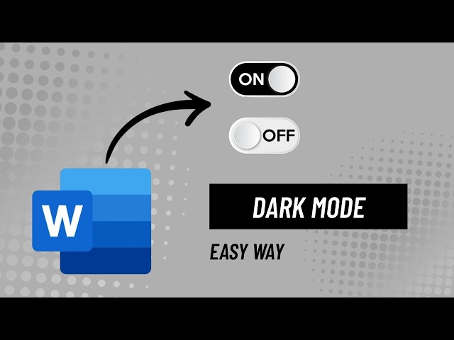 How to Enable Dark Mode in Microsoft Word