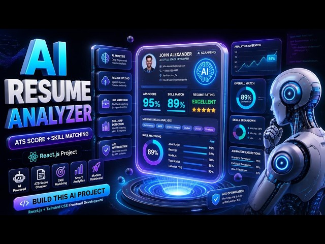 🚀 AI Resume Analyzer | Frontend Development Project Using HTML CSS AND JS | Part -1 : frontend