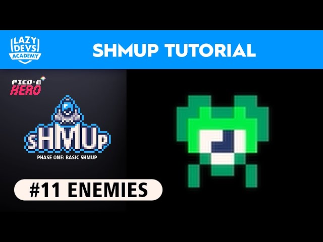 Making a Shmup #11 - Enemies - Pico-8 Hero