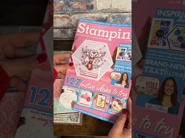 Everything you get inside Creative Stamping Magazine 140 - with IndigoBlu Stamp and Stencil Set