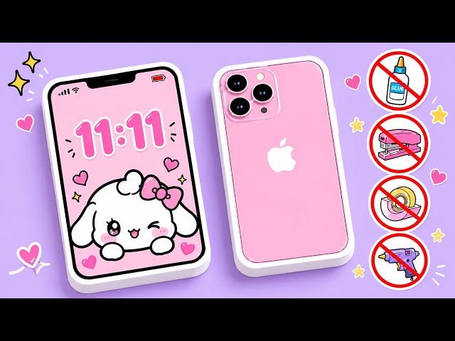 DIY Cute Phone Notebook 🎀 No Glue Paper Craft /How to Make /Easy Craft Ideas/ How to/ Origami/Tiktok