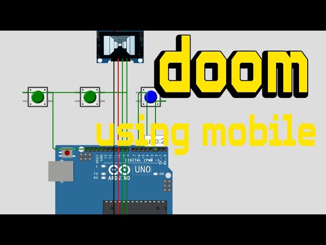Doom running in arduino|mobile coding|tamil