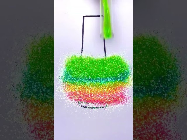 💅 Uñas con Brillos Arcoíris ✨🌈 #brillo #arteconbrillo #arcoíris #colores #uñas #arte