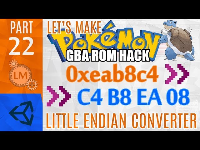 How To Make a Pokémon Rom Hack GBA Part 22 ⚙ Creating A Little Endian Hex Converter with Unity & C#