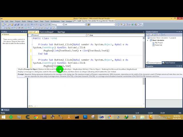 Basic Calculator in VB Net for Beginners  by DK