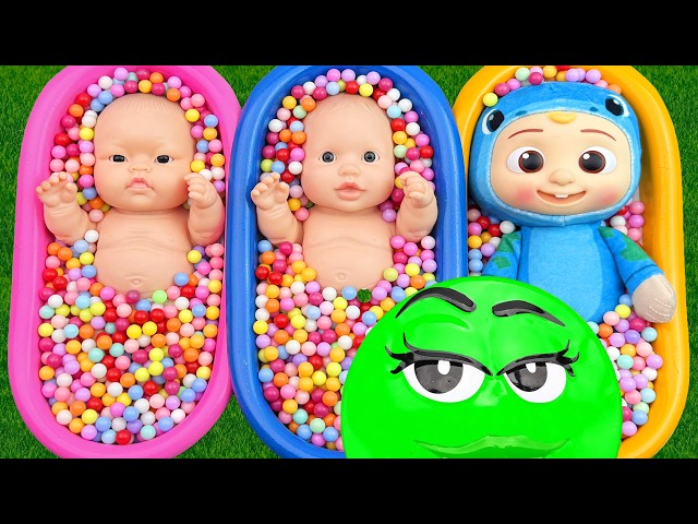 Satisfying Video l How to Make Rainbow Bathtubs into Mixing Slime with Glitter Pool Cutting ASMR 1