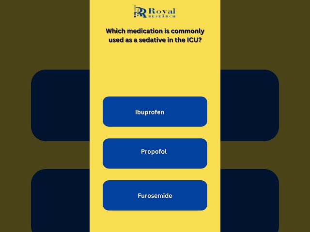 Top Sedatives in ICU: What Doctors Trust Most | #ytshorts