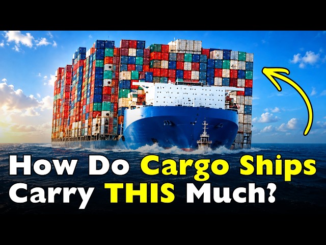 How Do Massive Cargo Ships Actually Float? (The Engineering Secret)