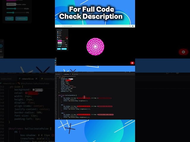 🔥 JavaScript Spiral Animation 🤯 | Wait For It…