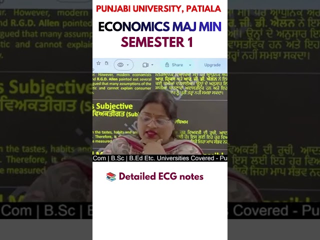 Utility Analysis in Economics | BA Sem 1 Economics | Economics BA 1st Sem | Economics BA 1st Year