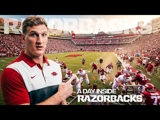 An Unfiltered Day at Arkansas Football | Behind The Scenes Vlog