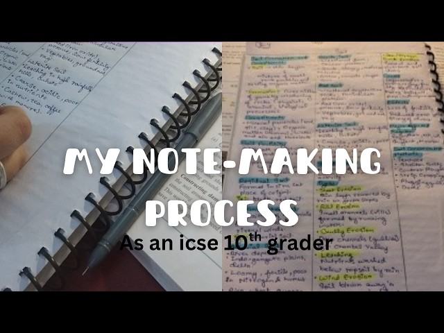 My Complete One Page Notes Method for Exams 📄 | Step-by-Step #class10 #icse #study