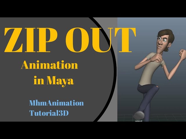 Zip out Animation Tutorial In maya