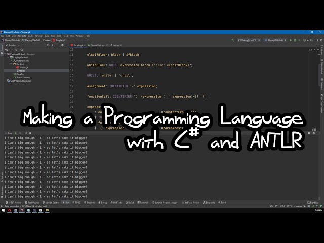 Making a Programming Language with C# and ANTLR4