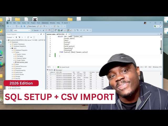 How to Install SQL Server & Import CSV Files for Beginners | Data Issues & Data Cleaning Walkthrough