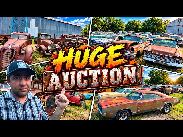 You Won't Believe the Prices at this MASSIVE Auction (Rows of Old Cars, Trucks & More)