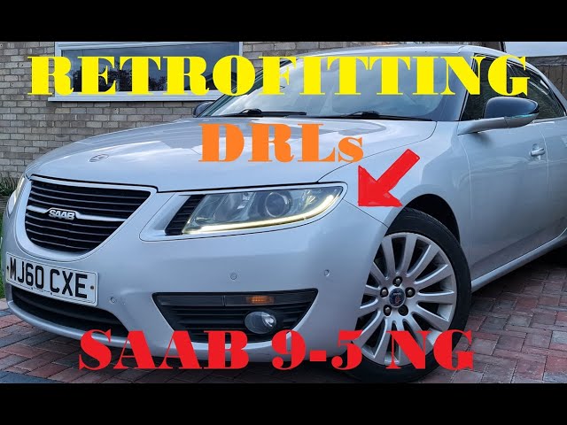 Retrofitting DRLs in Saab 9-5 NG 2010+ GlafenSaab Headlight Accent Kit