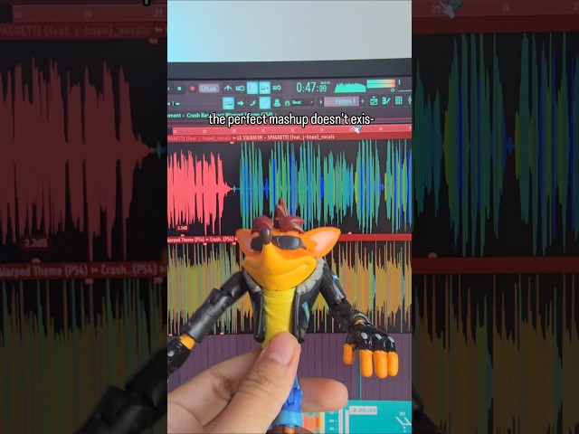 crash paghetti 🍝 #lesserafim #crashbandicoot #kpop #mashup