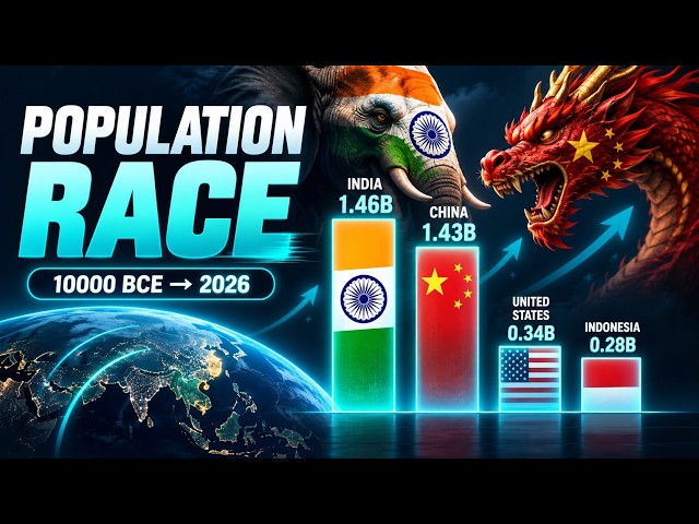 10,000 Years of Population Change in 10 Minutes