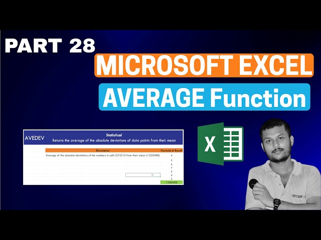 AVERAGE Formula in Excel | Practical Examples for Beginners