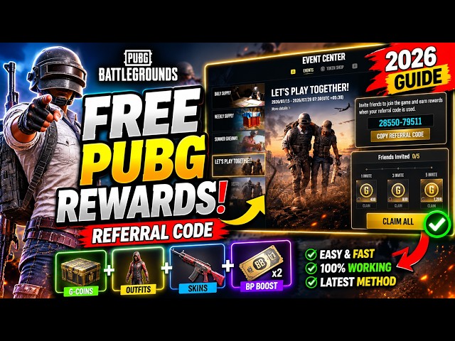 How to Use a PUBG PC Referral Code in 2026 (New Event Guide)
