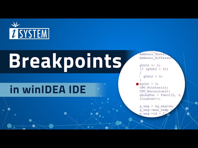 Tutorial – Breakpoints in winIDEA