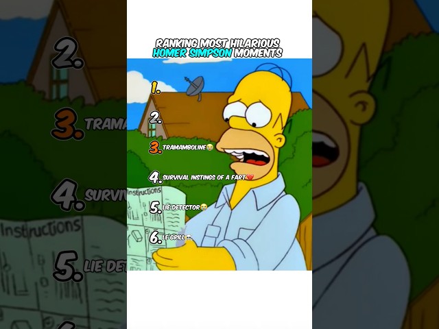 Homer Simpson Needs His Own Show 😭 #simpsons #thesimpsons #ranking #shorts #funny #homersimpson