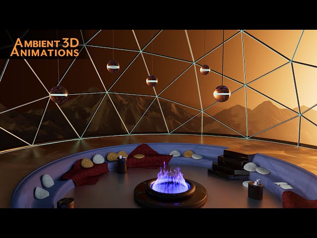 Ambient Cyberpunk Planet B Fireplace