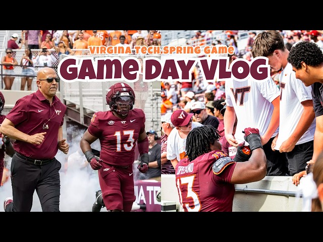 Day In The Life Of A Virginia Tech Football Player (Spring Game)