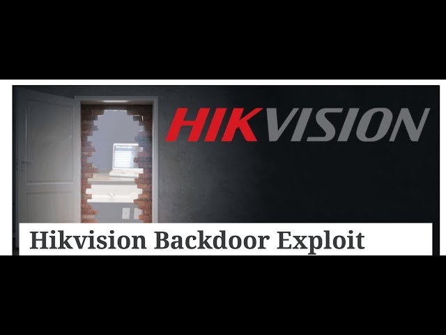 Hikvision Backdoor Exploit Demo