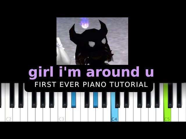 overtonight - girl im around u (Piano Tutorial)