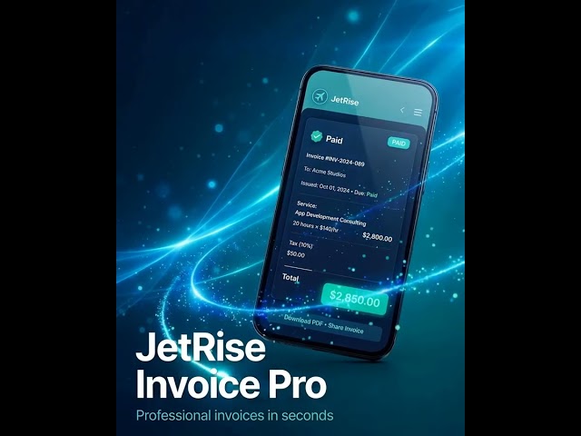 JetRise Invoice Pro — Invoices in Seconds (FREE)