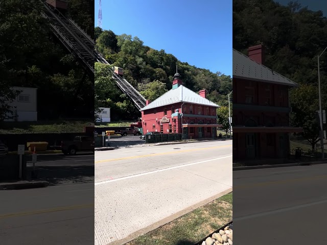 The Oldest Operating Funicular in the U.S., Monongahela Incline, Pittsburgh, PA. Mt. Washington