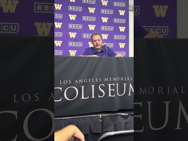 Jedd Fisch REACTS after Washington Huskies loss to USC Trojans #gohuskies #godawgs #purplereign