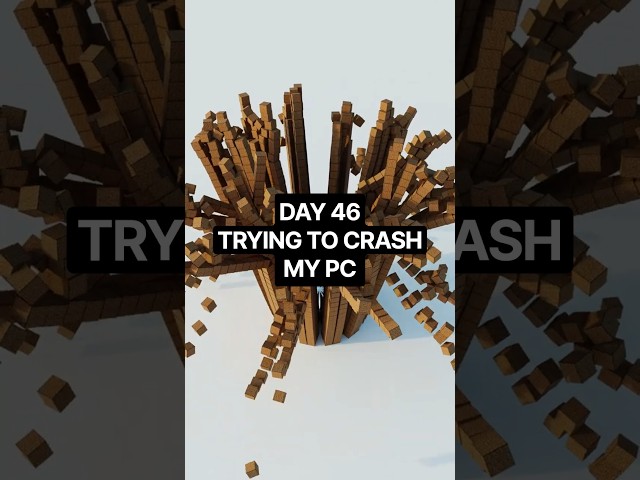 Can you guys crash my pc with simulations?  #3d #satisfying