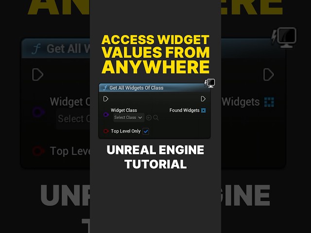 How to Access Widget Values From Anywhere #UnrealEngine #UE #GameDevelopment #IndieDev #blueprints