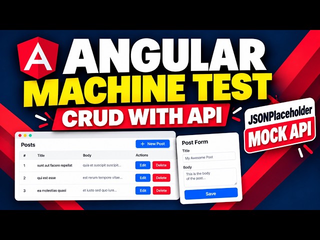 Angular CRUD with JSONPlaceholder API | Complete Step-by-Step Tutorial