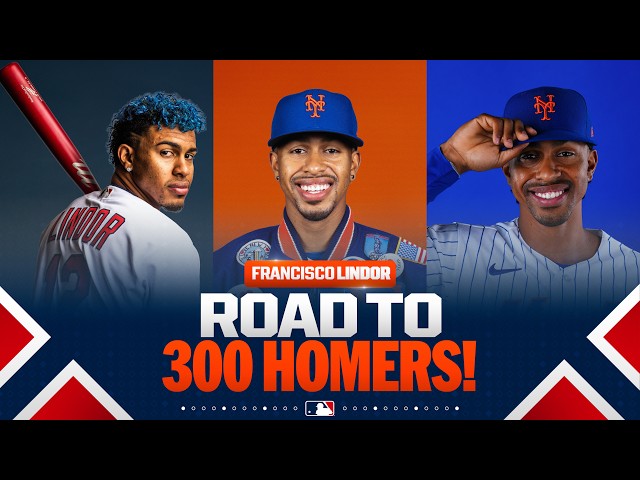 Francisco Lindor's road to 300 career home runs with Cleveland and the New York Mets!