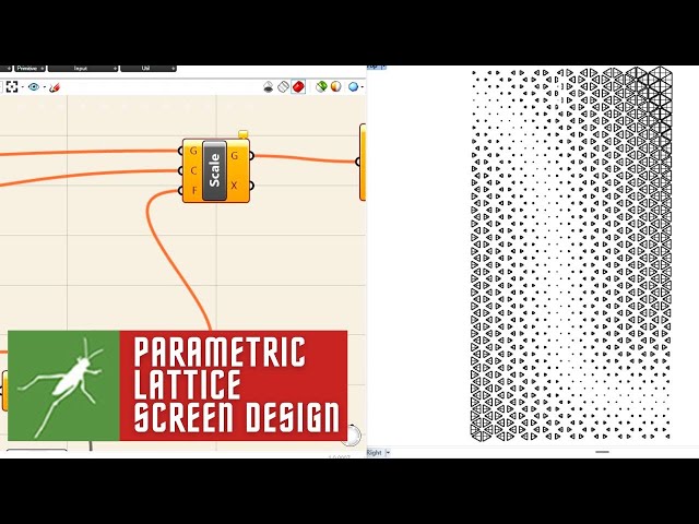 How to create Parametric Lattice Screen Jali Design in Grasshopper | Rhino