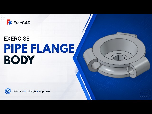 Pipe Flange Body in FreeCAD | Step-by-Step Tutorial for Beginners